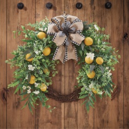 Lemon Wreath, , large