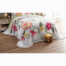 Claire Chenille Bedspread, , large
