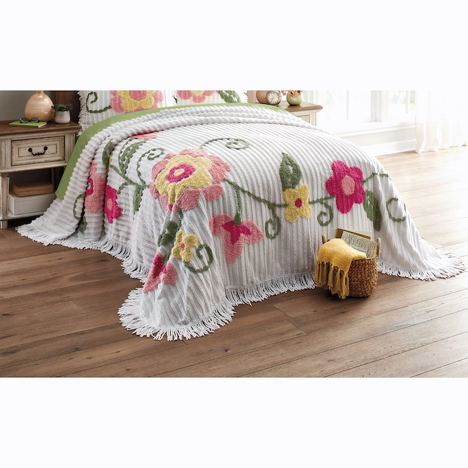 Claire Chenille Bedspread, , large