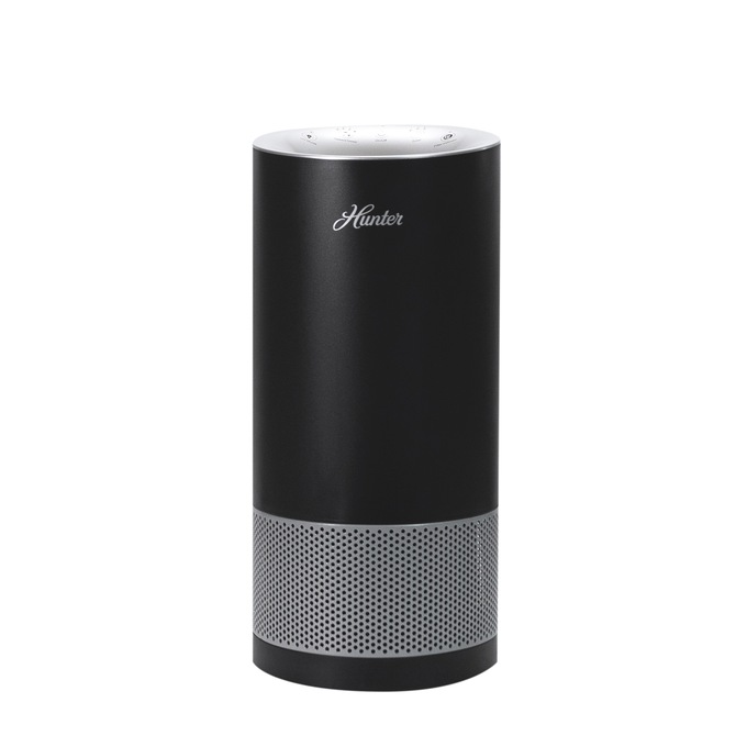 Hunter HP450 HEPA/UVC Tower Air Purifier, Black, large