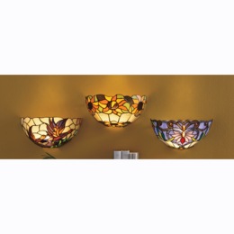 Stained Glass Autumnal Sconce, , large