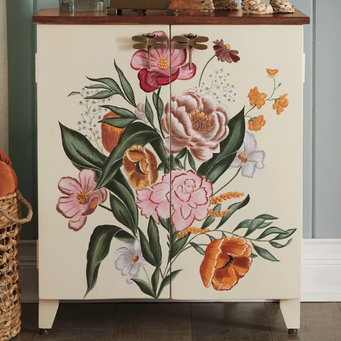 Fall Hand-Painted Cabinet, , large