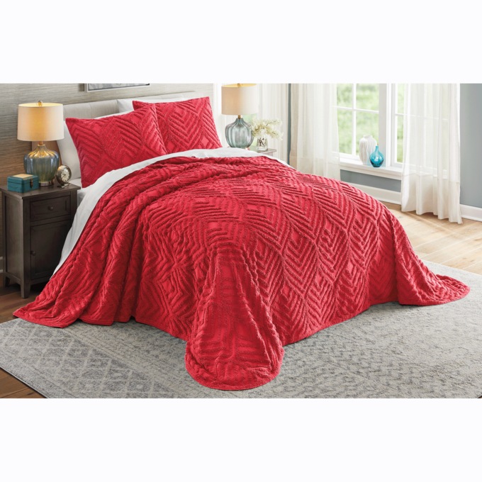 Moderne Chenille Bedspread, , large