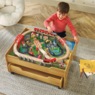 100-Piece Wooden Train Table Set with Storage, Multi, large