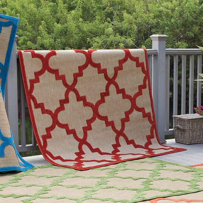 Sanibel Bright Rug, Red, large