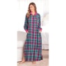 Flannel Zip-Front Lounger, , large