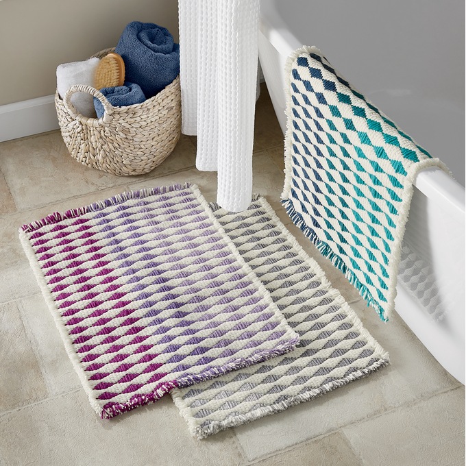 Diamond Ombré Bath Mat 17" x 24" Montgomery Ward