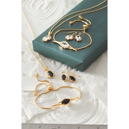 Cubic Zirconia Marquise Pendant, Bracelet &amp; Earring Set, , large
