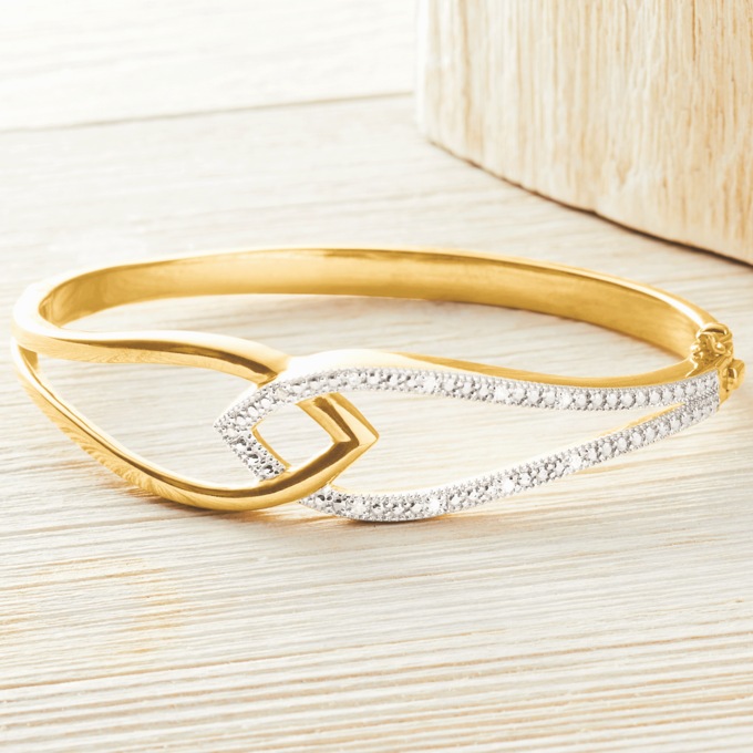 Diamond Bangle, , large