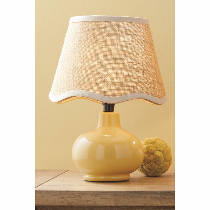 Accent Cottage Lamp, Yellow, large