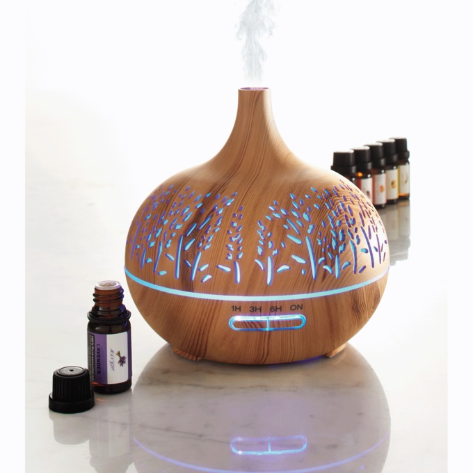 Aromatherapy Diffuser with 6 Pack of Oils, , large