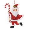 Set of 2 Santa Ornaments, , large