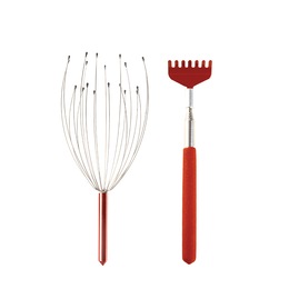 Head Massager &amp; Back Scratcher Set, , large