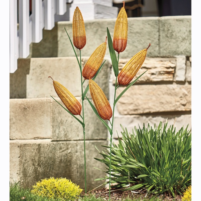 Set of 2 Indian Corn Stakes, , large