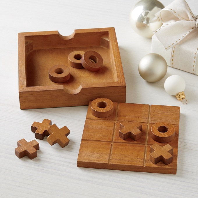 Wooden Tic-Tac-Toe Board, , large