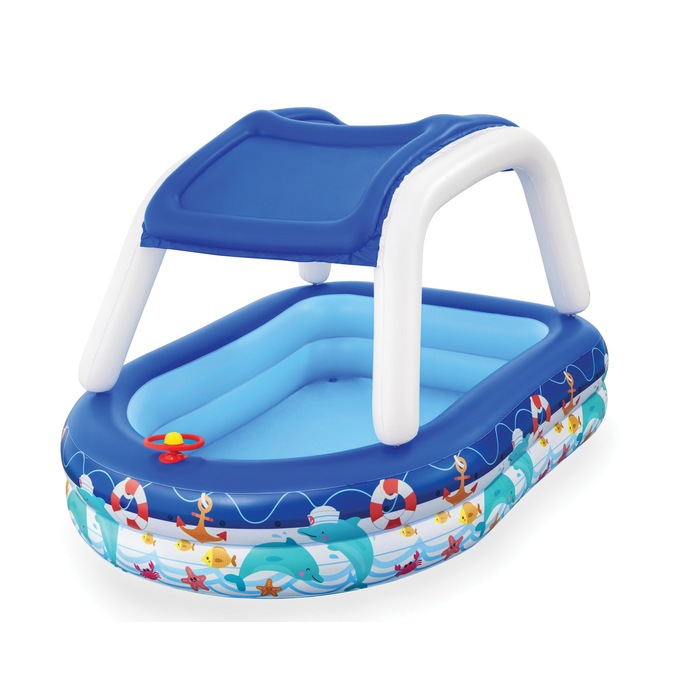 Bestway H2O-GO Sea Captain Pool with Sun Shade, , large