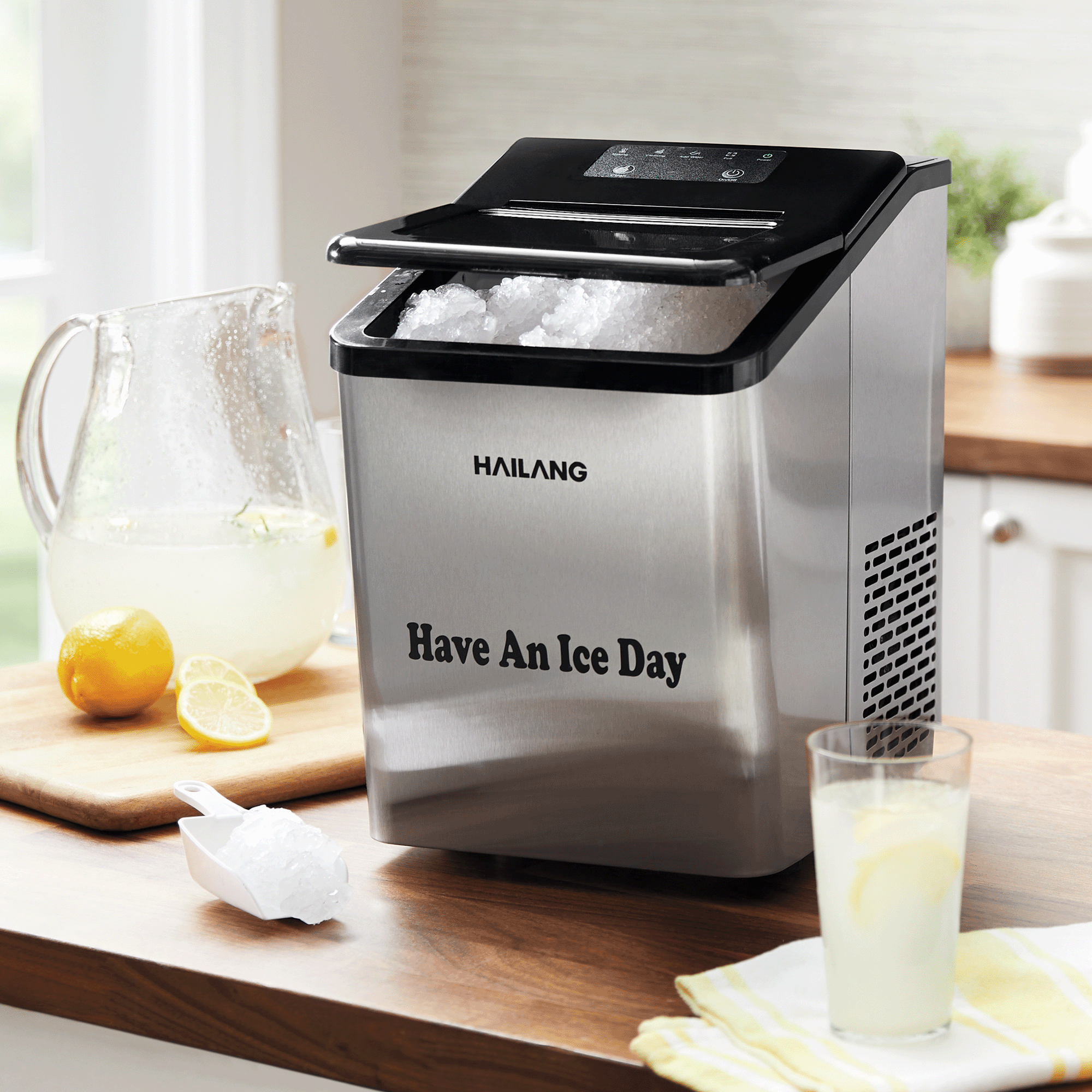 Personalized 34-lb. Countertop Nugget Ice Maker, , large