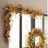 Orange Floral and Grasses Wreath, , large