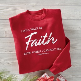 Walk by Faith Sweatshirt, , large