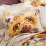 Maren Sunflower Scalloped Quilted Standard Sham, Multi, large