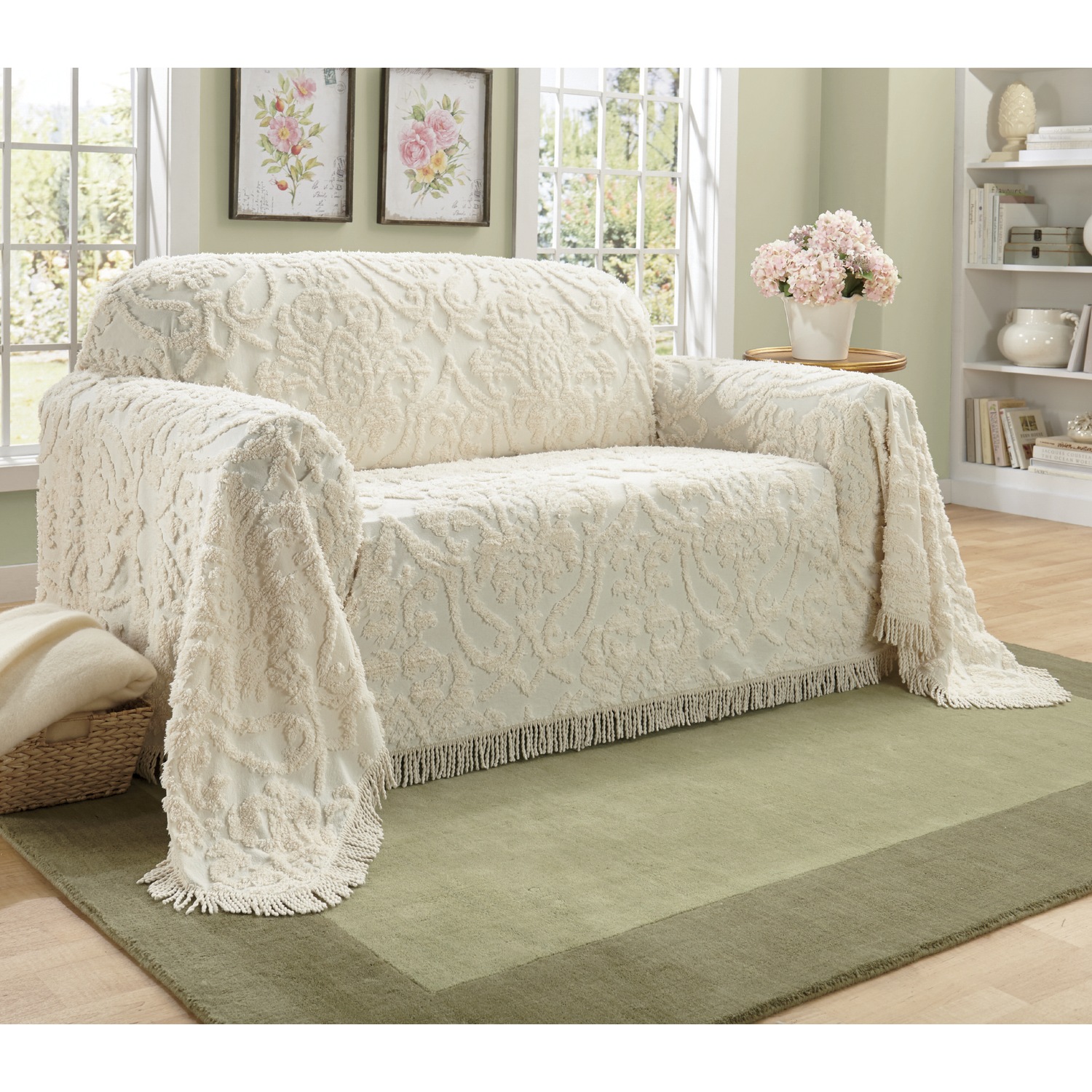 Cottage Chenille Furniture Throw
