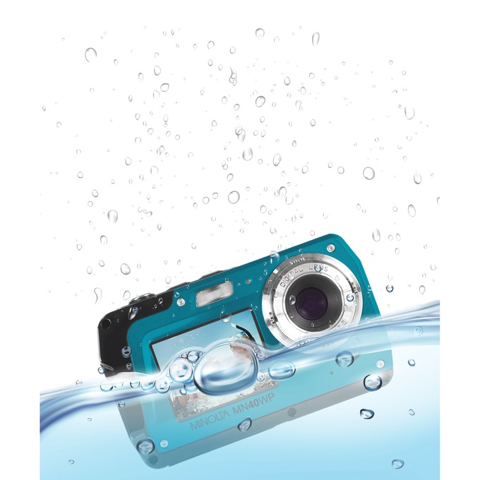 Minolta Dual-Screen Waterproof Digital Camera, , large