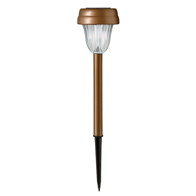 6-Piece Solar Stake Light Set, Bronze, large