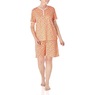Print Shorty Pajama, Cantaloupe Floral, large