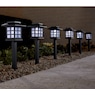 6-Piece Classic Lantern Solar LED Pathway Light Set, , large