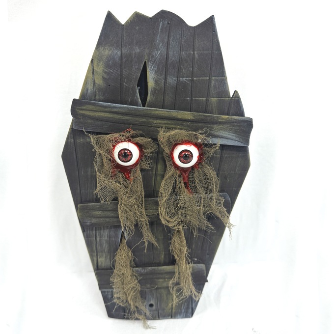 Animated Lit Halloween Coffin, , large