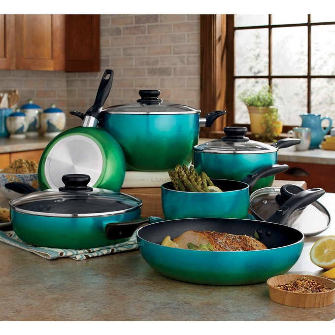 Enameled Cast Iron Cookware Set 10 Pieces