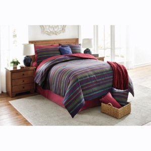 Hunter Stripe 7-Piece Comforter Set, , large