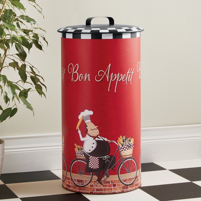 Bon Appetit Chef Trash Can, , large