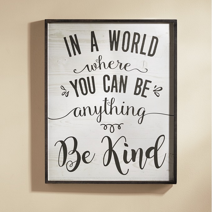 Be Kind Wall Sign, , large