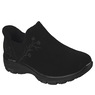 Skechers Slip-Ins Easy Going Floral Moment Suede Boot, Black Black, large
