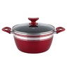 Chef Tested 8-Piece Ceramic Banded Cookware Set by Wards, Red, large