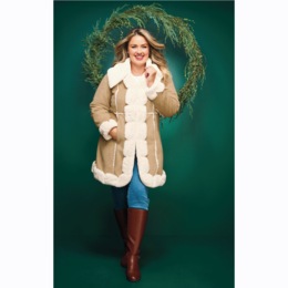 Emily Faux-Shearling Coat, , large