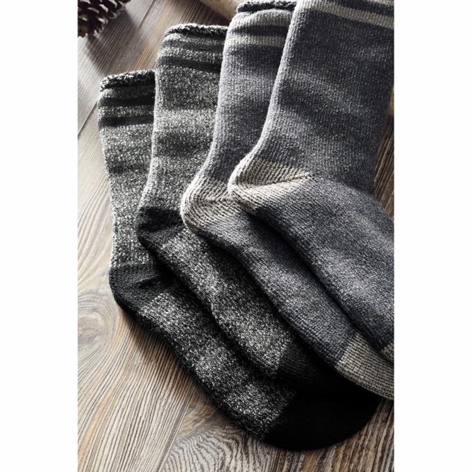MUK LUKS Tall Heat-Retainer Socks, , large