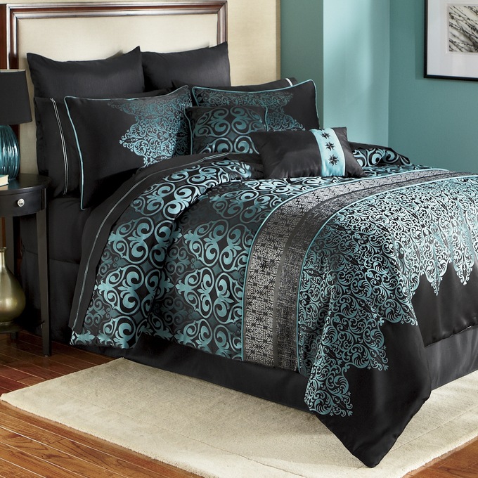 Kismet Woven Jacquard Comforter Set, 10 Pieces, , large