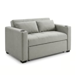 Convertible Loveseat with USB and Cupholders, , large