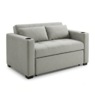 Convertible Loveseat with USB and Cupholders, Gray, large