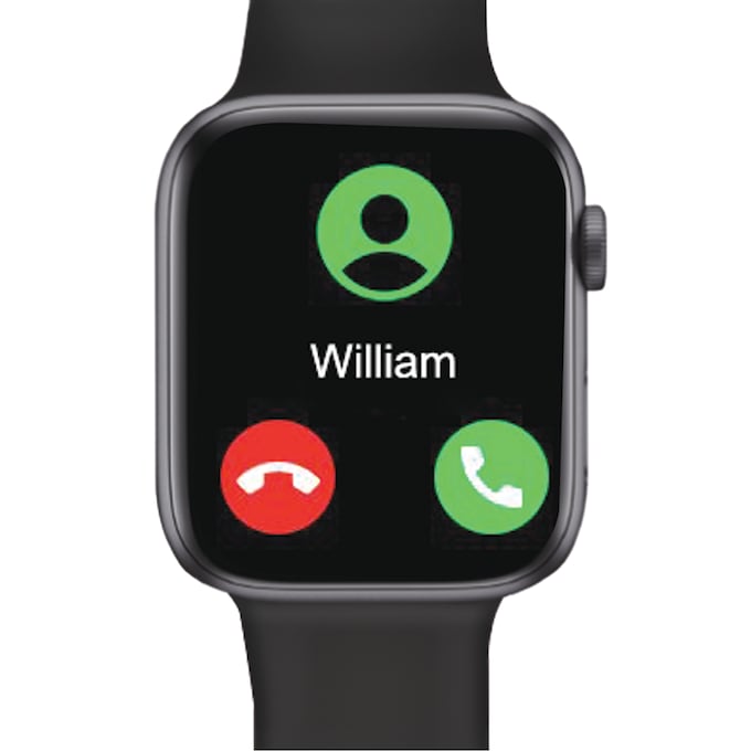 Slide Innovations Fitness Tracking Smartwatch, Black, large