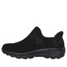 Skechers Slip-Ins Easy Going Floral Moment Suede Boot, Black Black, large