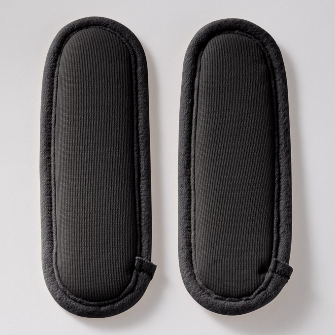 Bra Strap Comfort Pads, Black, large