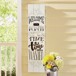 Welcome to The Porch Lit Sign, , large
