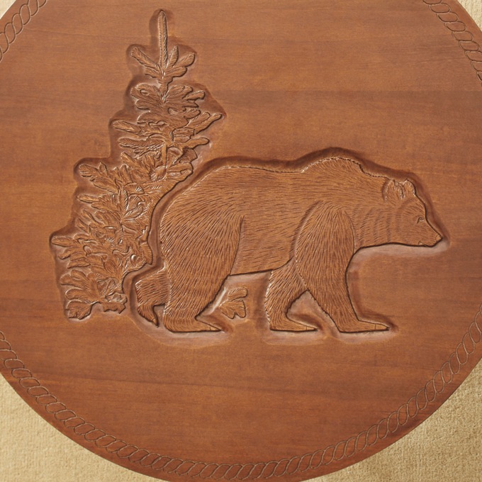 Carved Bear Coffee Table, , large