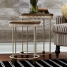 Set of 2 Lace-Apron Nesting Accent Tables, , large