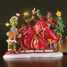 Grinch with Max and Sleigh Fig, , large