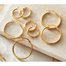 4-Pair Hoop Set, , large