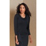 Melinda Ruffle Top, Black, large
